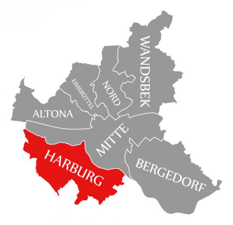 Karte Harburg